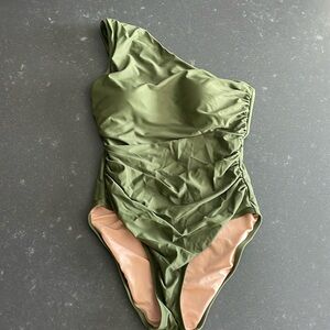 J Crew Olive Green Swimsuit